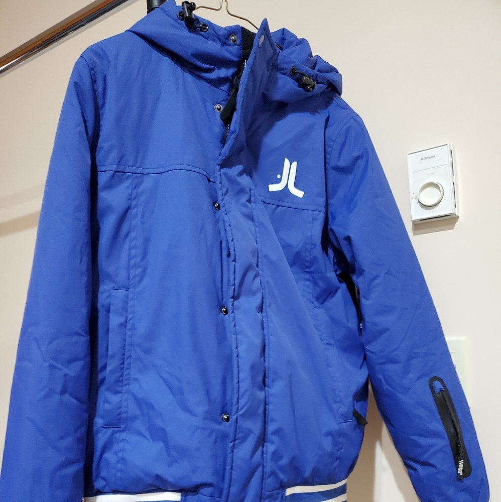 WESC Ladies Padded Hooded Jacket Blue size Medium